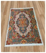 فرشینه پرمیوم کلاسیک نقشه خطیبی کرم کد4002 - تصویر 5