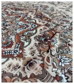 فرشینه پرمیوم کلاسیک کرم بژ کد4064 - تصویر 3