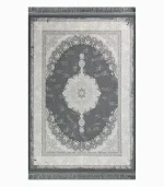 فرشینه پرمیوم نئوکلاسیک طوسی کرم کد8038