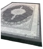 فرشینه پرمیوم نئوکلاسیک طوسی کرم کد8038 - تصویر 6