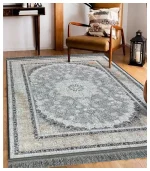 فرشینه پرمیوم نئوکلاسیک طوسی کد8045 - تصویر 2