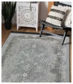 فرشینه پرمیوم نئوکلاسیک طوسی سبز8035 - تصویر 10