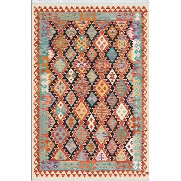 فرشینه عشایری نقشه گلیم رنگی فرش باکس کد5045