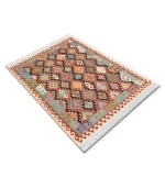 فرشینه عشایری نقشه گلیم رنگی فرش باکس کد5045 - تصویر 6