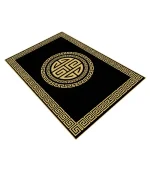 فرشینه مدرن طرح ورساچه طلائی کد7033 - تصویر 3