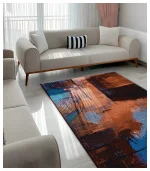 فرشینه مدرن طرح کوبیسم رنگی کد7056 - تصویر 3