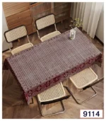زیرسفره ورومیزی مخمل لطیف و قابل شستشو 6 تا8 نفره9114
