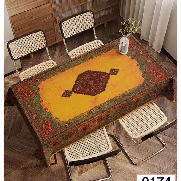 زیرسفره ورومیزی مخمل لطیف و قابل شستشو 6 تا8 نفره9174
