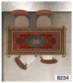 زیرسفره ورومیزی مخمل لطیف و قابل شستشو 6 تا8 نفره8234/3 - تصویر 2