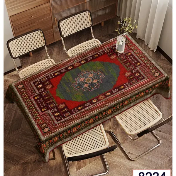 زیرسفره ورومیزی مخمل لطیف و قابل شستشو 6 تا8 نفره8234/3
