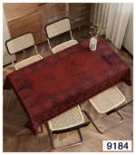 زیرسفره ورومیزی مخمل لطیف و قابل شستشو 6 تا8 نفره9184