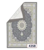 روفرشی کشدار مخمل شانل طرح کلاسیک قابل شستشو کد 4358