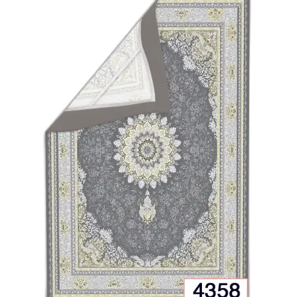 روفرشی کشدار مخمل شانل طرح کلاسیک قابل شستشو کد 4358