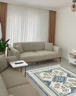 فرشینه پریمیوم فرش باکس کالکشن قشقایی قابل شستشو کد5021 - تصویر 2